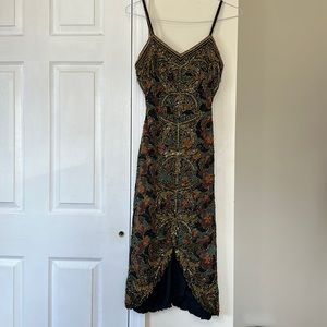 Vintage Jasdee handmade bead and sequin dress